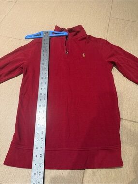 Polo by Ralph Lauren Boys' 14 Quarter-Zip Sweatshirt in Deep Red